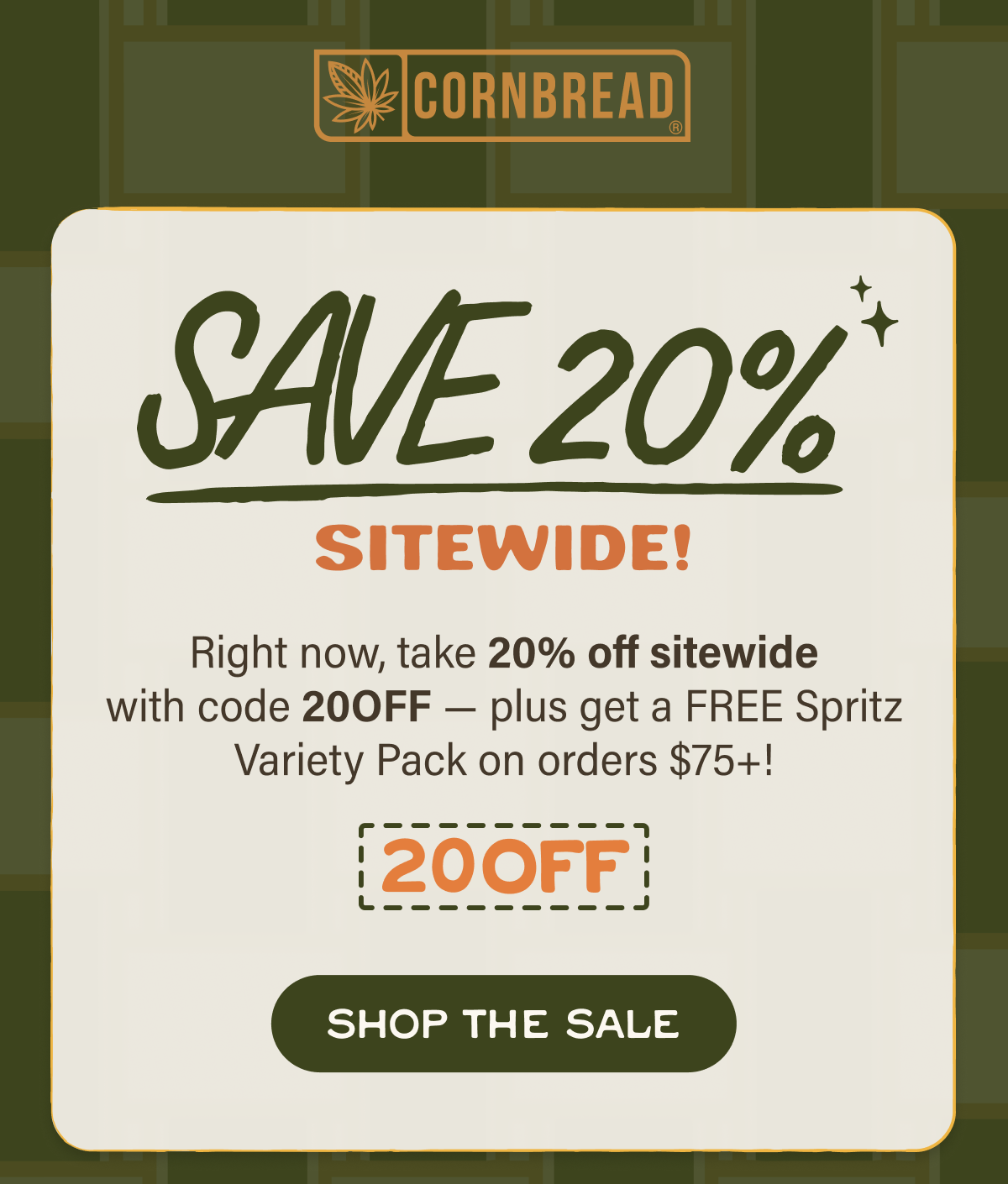 20% sitewide!
