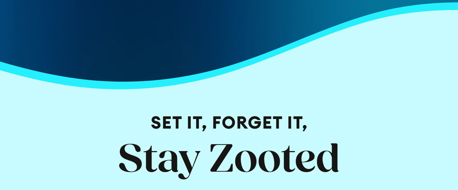 Set It, Forget It, Stay Zooted