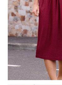 M&Co Petite Berry Purple Linen Midi Dress