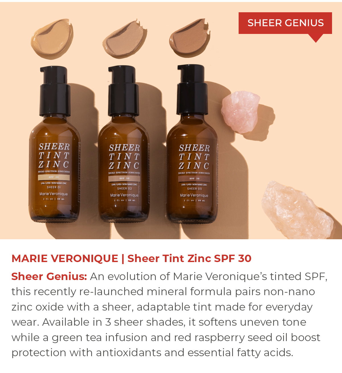 MARIE VERONIQUE | Sheer Tint Zinc SPF 30