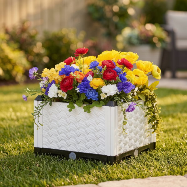 Planter Garden Plastic 12 Inch Raised Self Watering