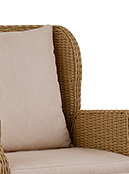 Seabrook Woven Recliner with Ottoman