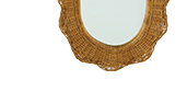 Oval Scalloped Mirror