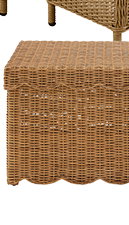 Lulu Woven Scalloped Storage Basket