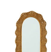 Oval Scalloped Mirror
