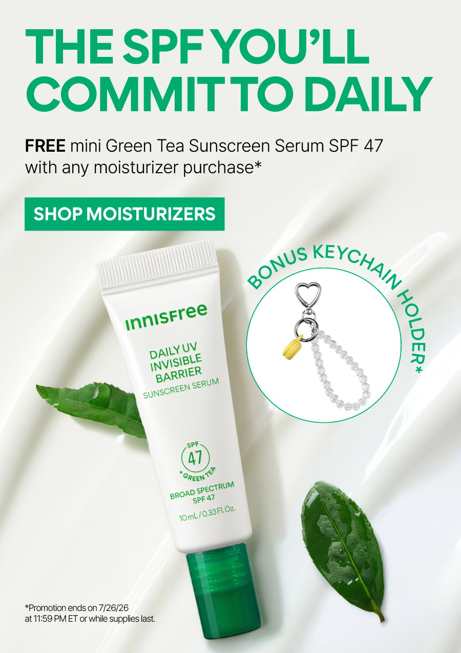 FREE MINI GREEN TEA SUNSCREEN SERUM WITH MOISTURIZER PURCHASE