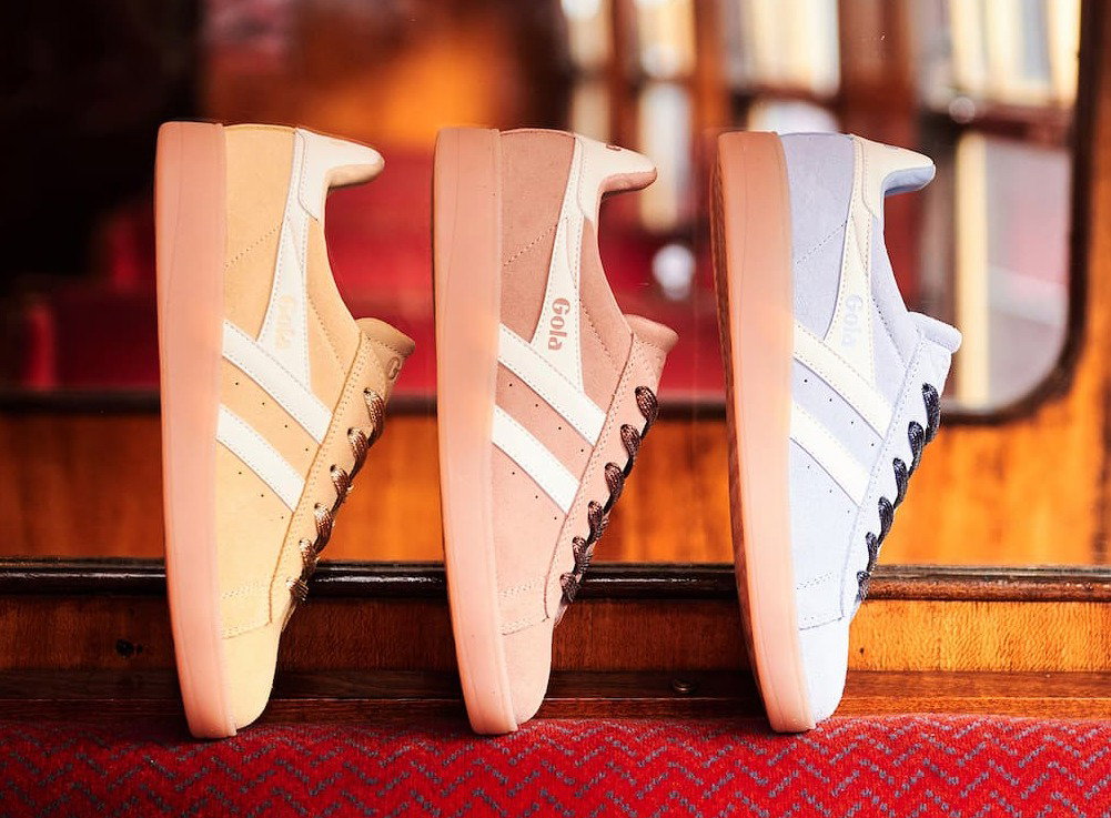 Three Gola Aztec sneakers