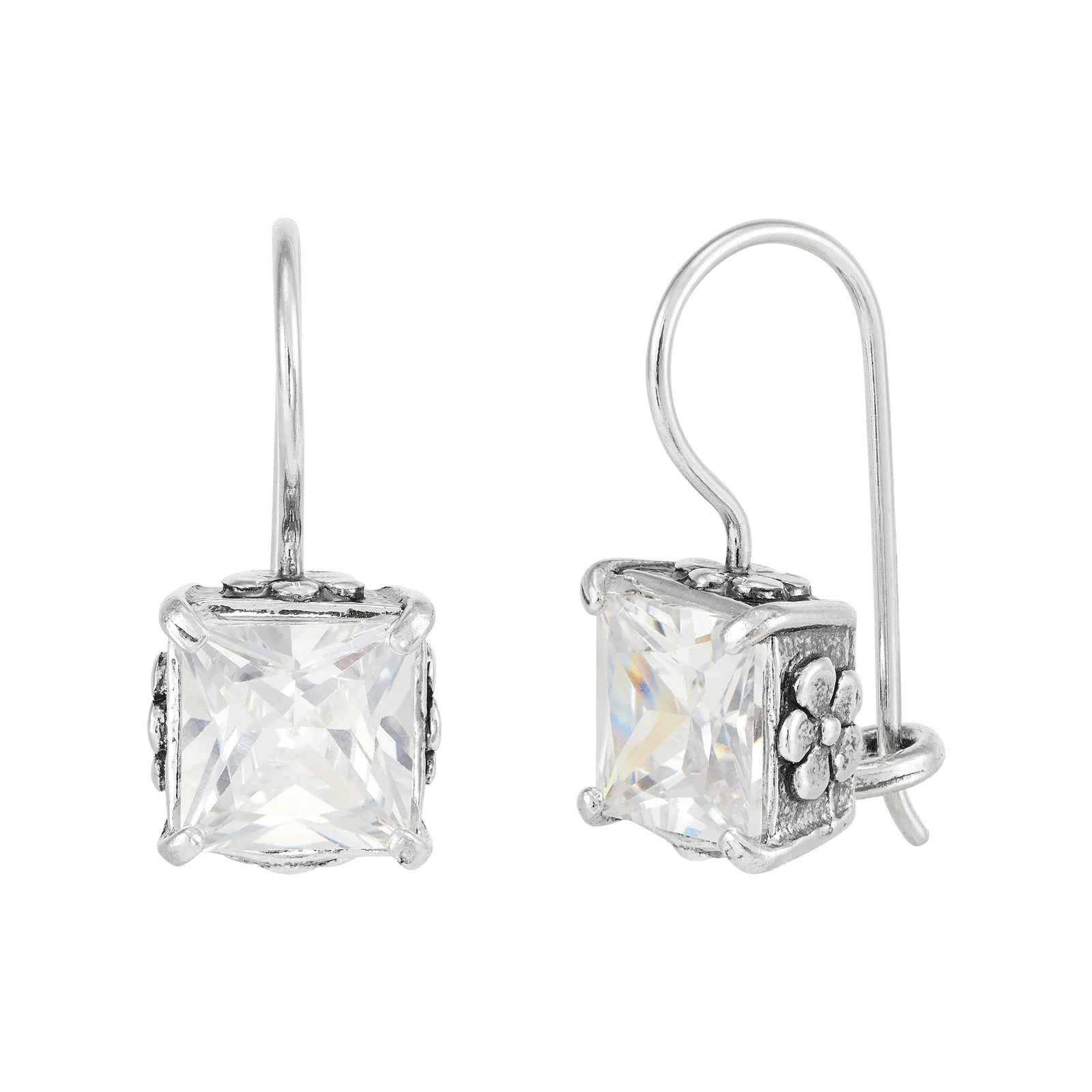 Crystal Clear Drop Earrings