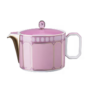 Teiera Signum, porcellana, piccola, rosa