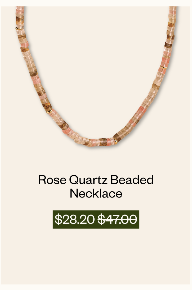 Rose Quartz Beaded Necklace