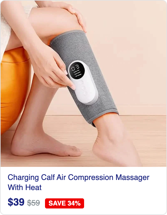 Charging Calf Air Compression Massager With Heat