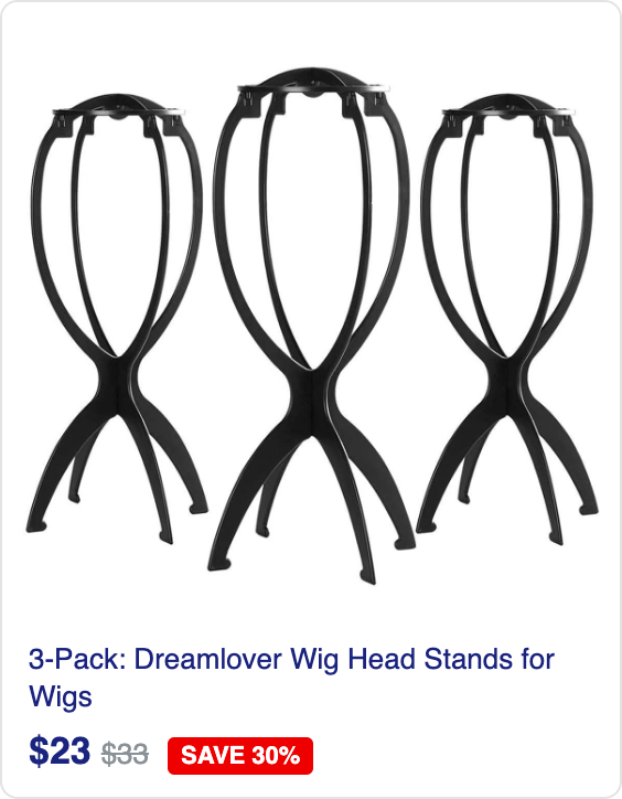3-Pack: Dreamlover Wig Head Stands for Wigs