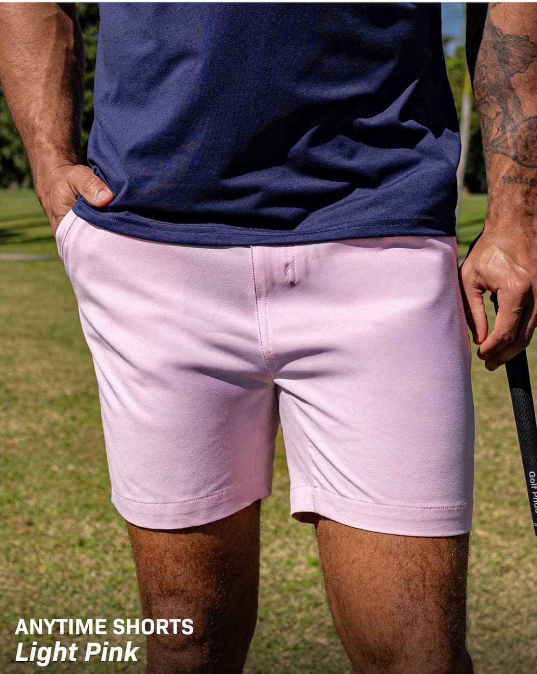 BODY-BLOCK4A | Light Pink Anytime Shorts