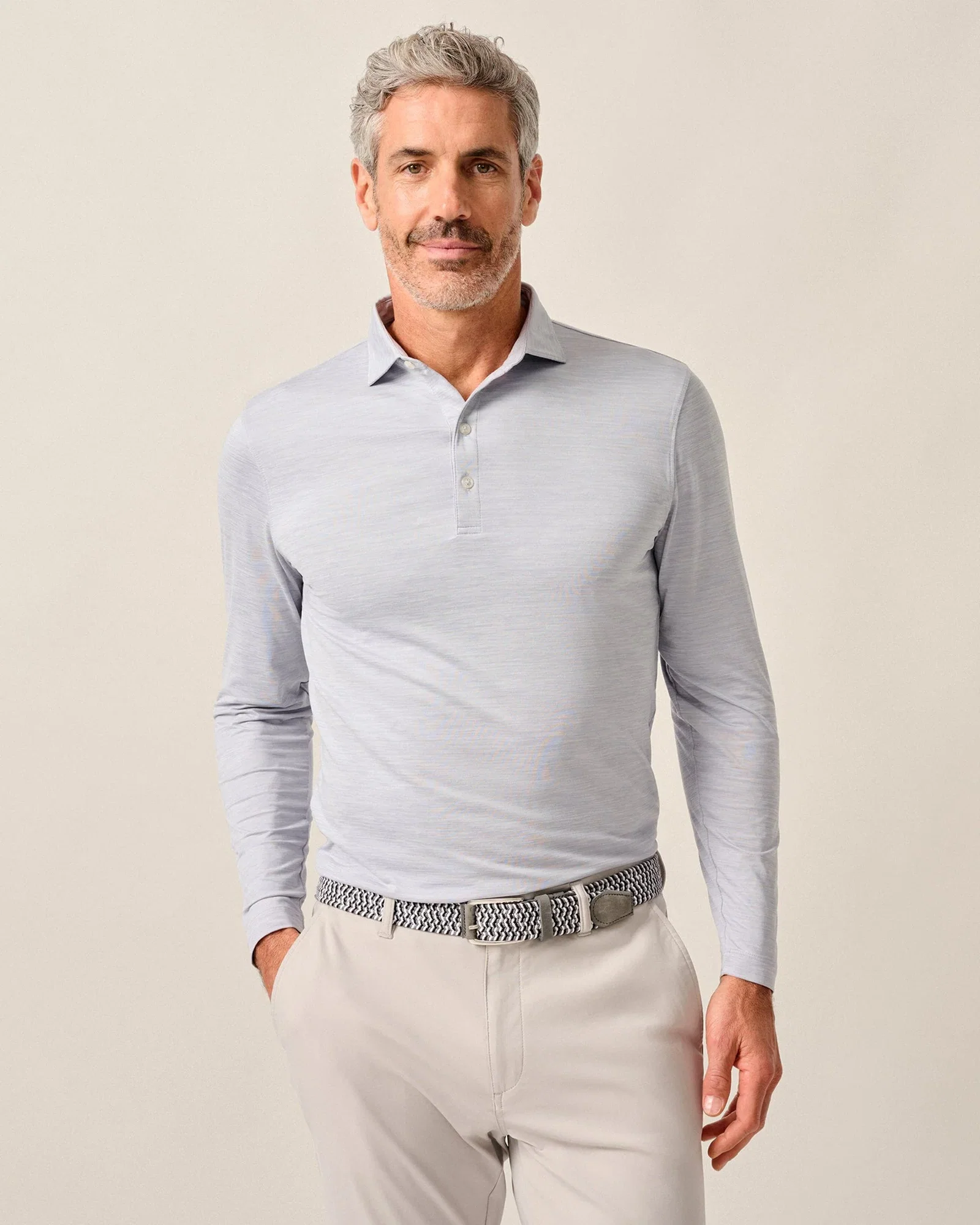 Image of Performance Featherweight Long Sleeve Polo - Swing