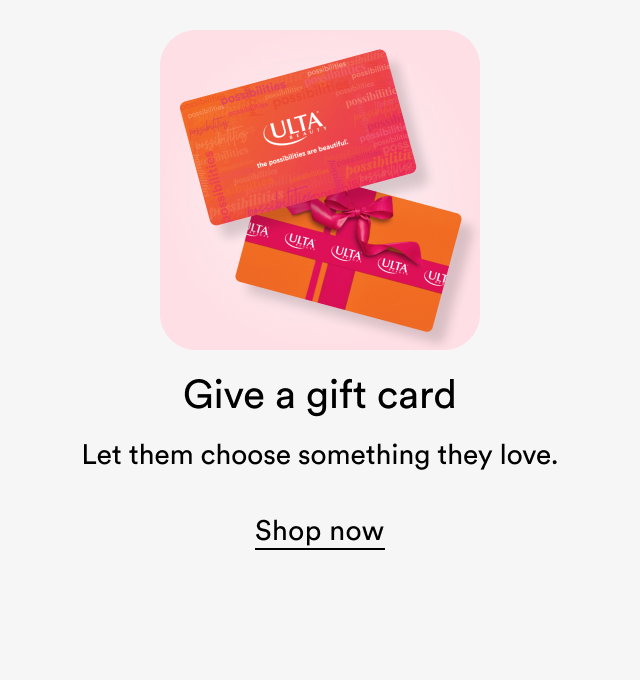 Give a gift card | Let them choose something they love | Shop now