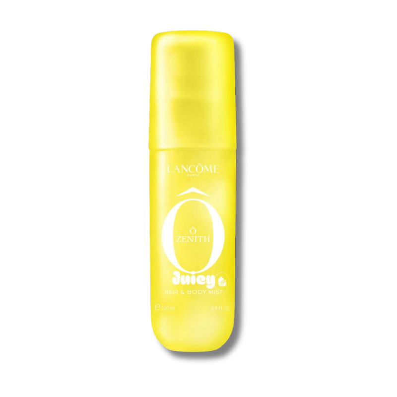 Ô Zenith Hair & Body Mist Flacone spray giallo Lancôme Ô Zenith Hair & Body Mist su sfondo bianco 