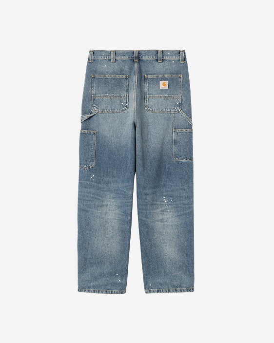 Carhartt WIP OG Single Knee Pant | Blue (Destroy Wash, Splatter)