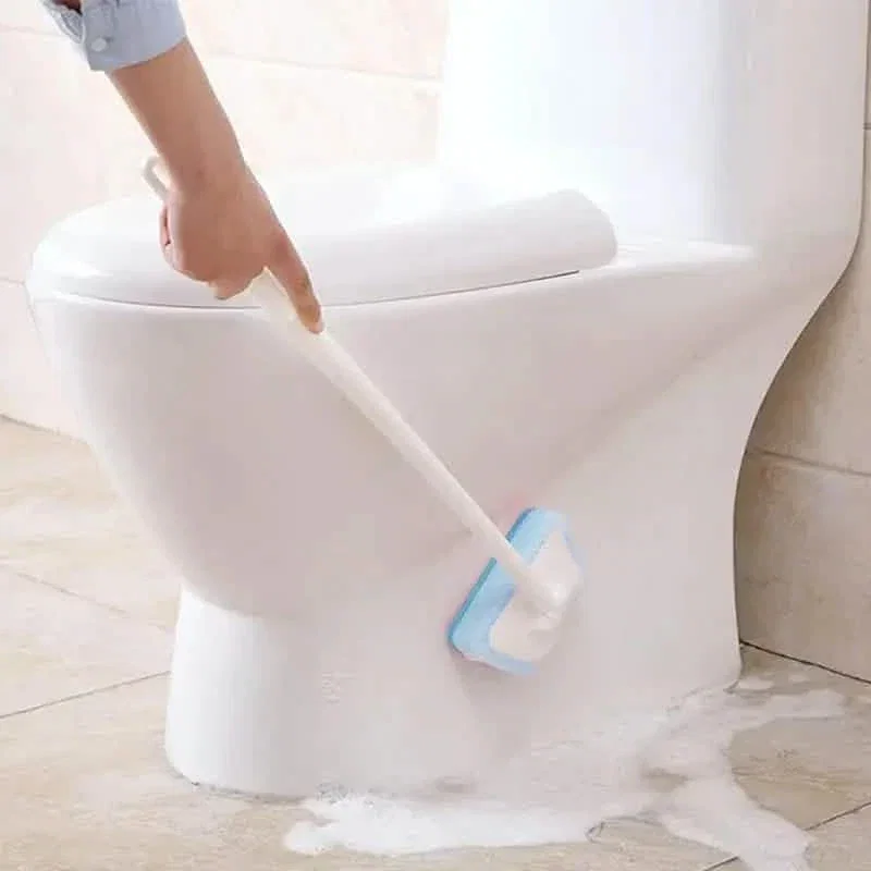 Image of 7-Piece Set: Detachable Cleaning Brush with 7 Sponges for Bathtub, Tile, Floor & Window
