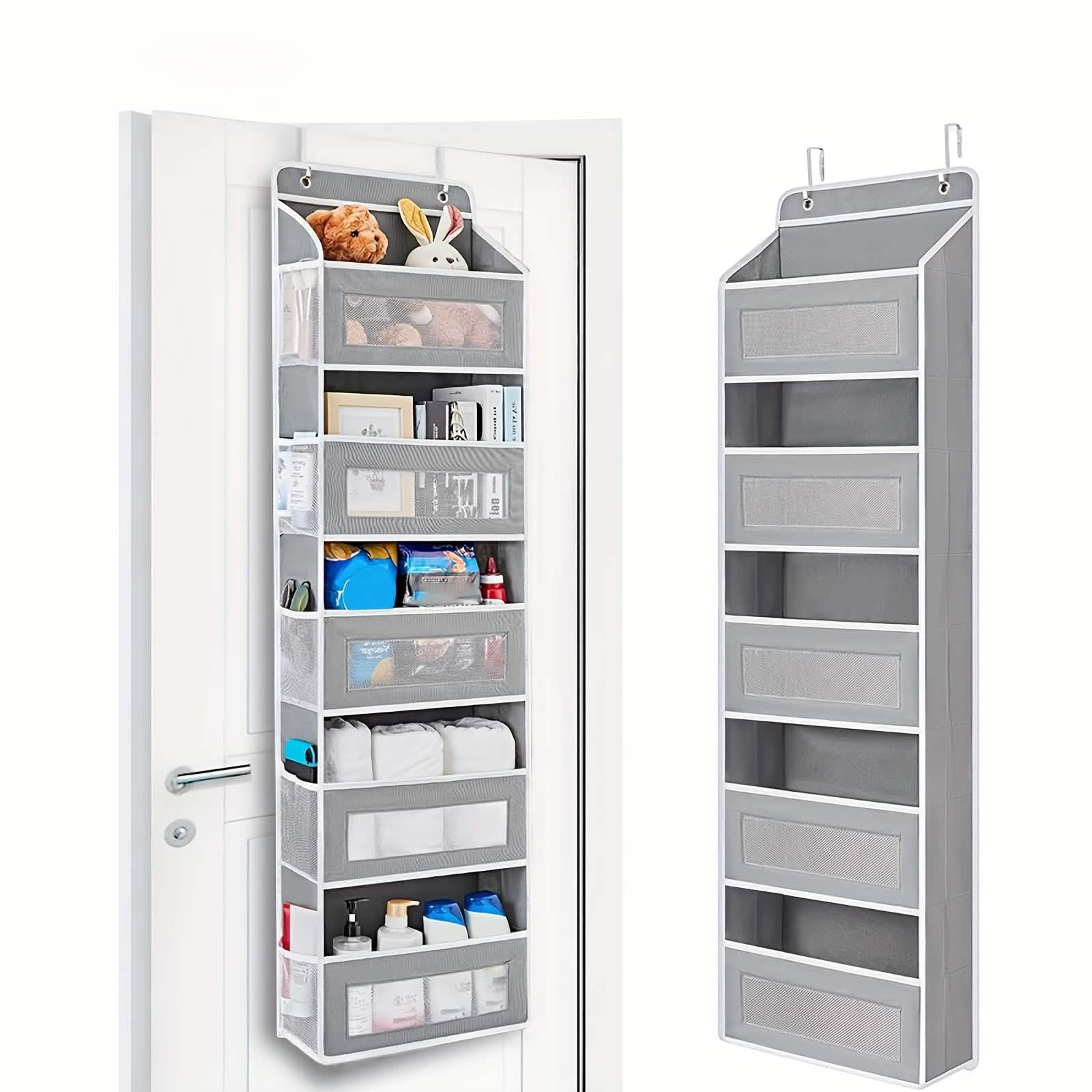 Image of 5-Tier Over-the-Door Storage Box Organizer