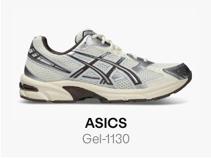 ASICS GEL-1130 Sneakers in Cream/Brown