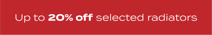 up to 20% off selected radiators 