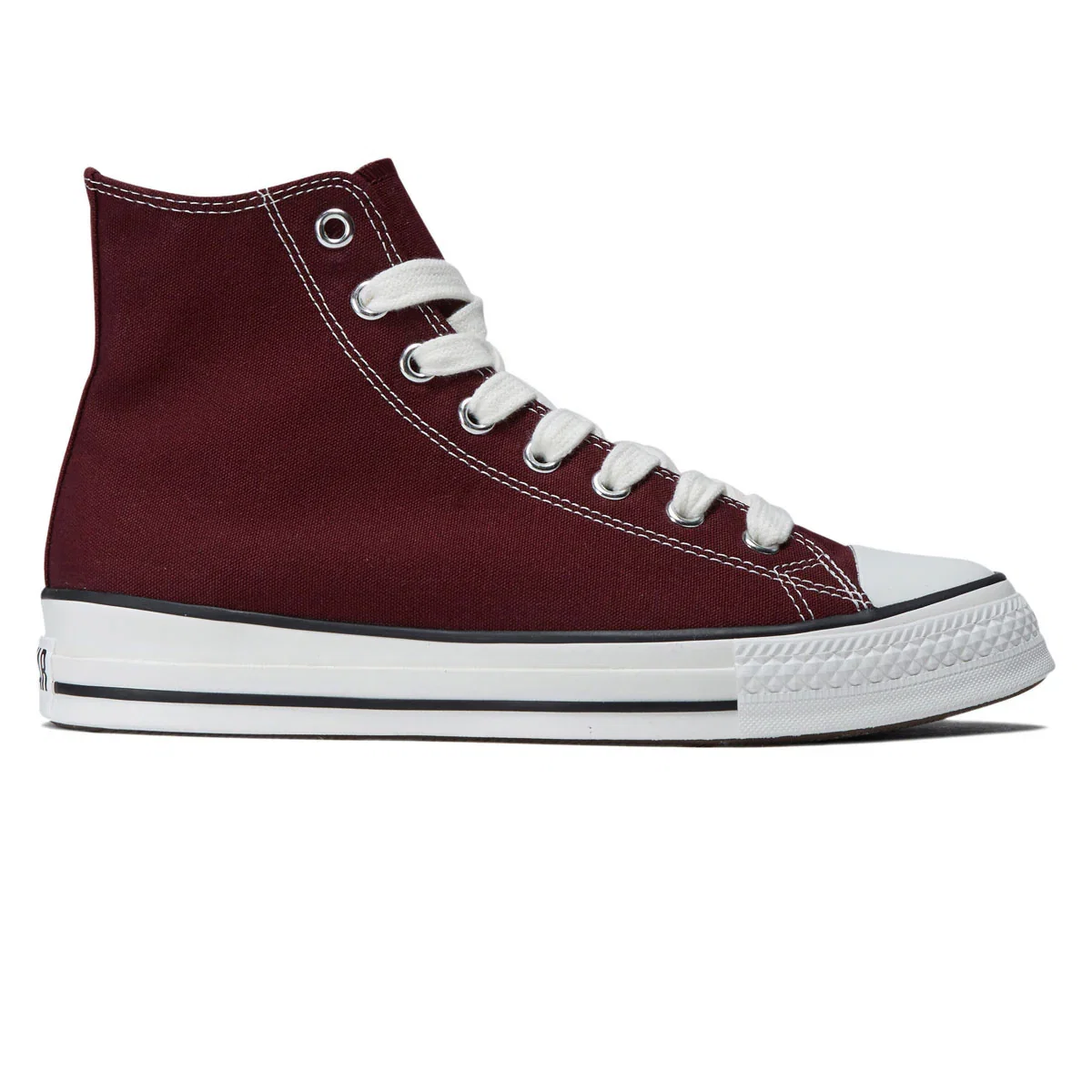 Image of Converse Chuck Taylor Throwback Hi Shoes - Deep Bordeaux/Vintage White