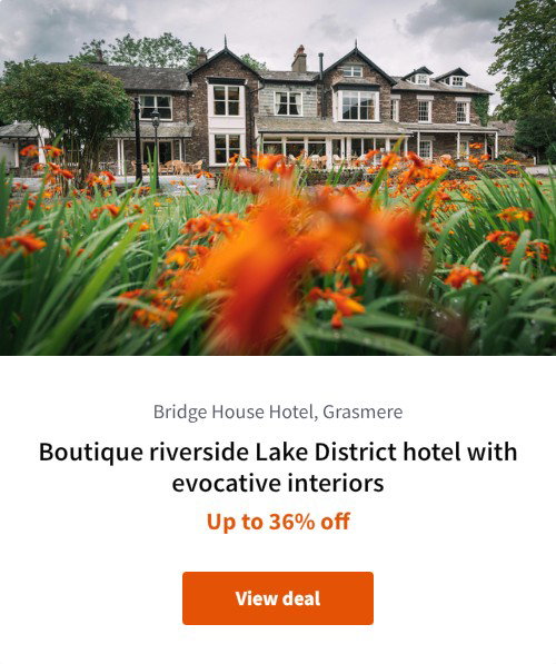 Boutique riverside Lake District hotel with evocative interiors