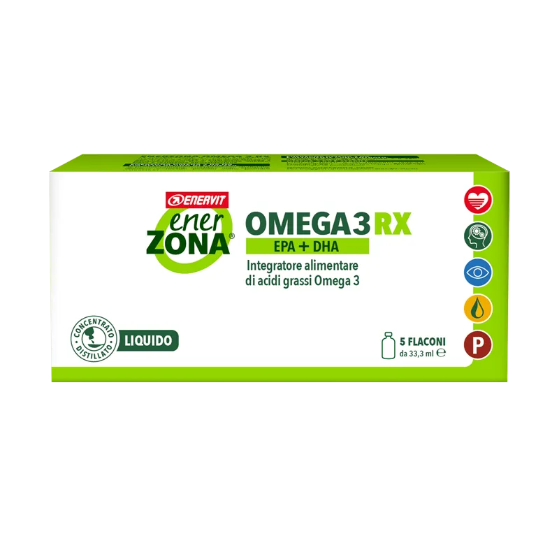 Enerzona Omega 3 RX Integratore Di Acidi Grassi 5 Flaconcini