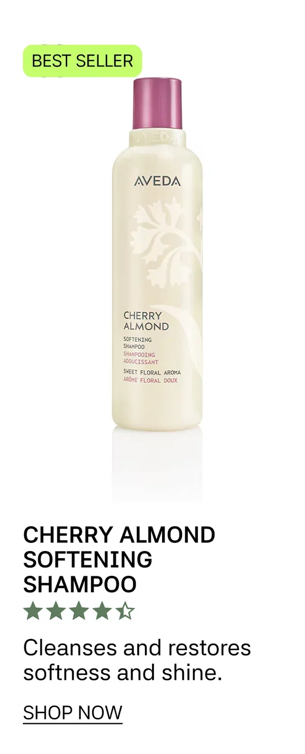 BEST SELLER | CHERRY ALMOND SOFTENING SHAMPOO | Cleanses and restores softness and shine. | SHOP NOW