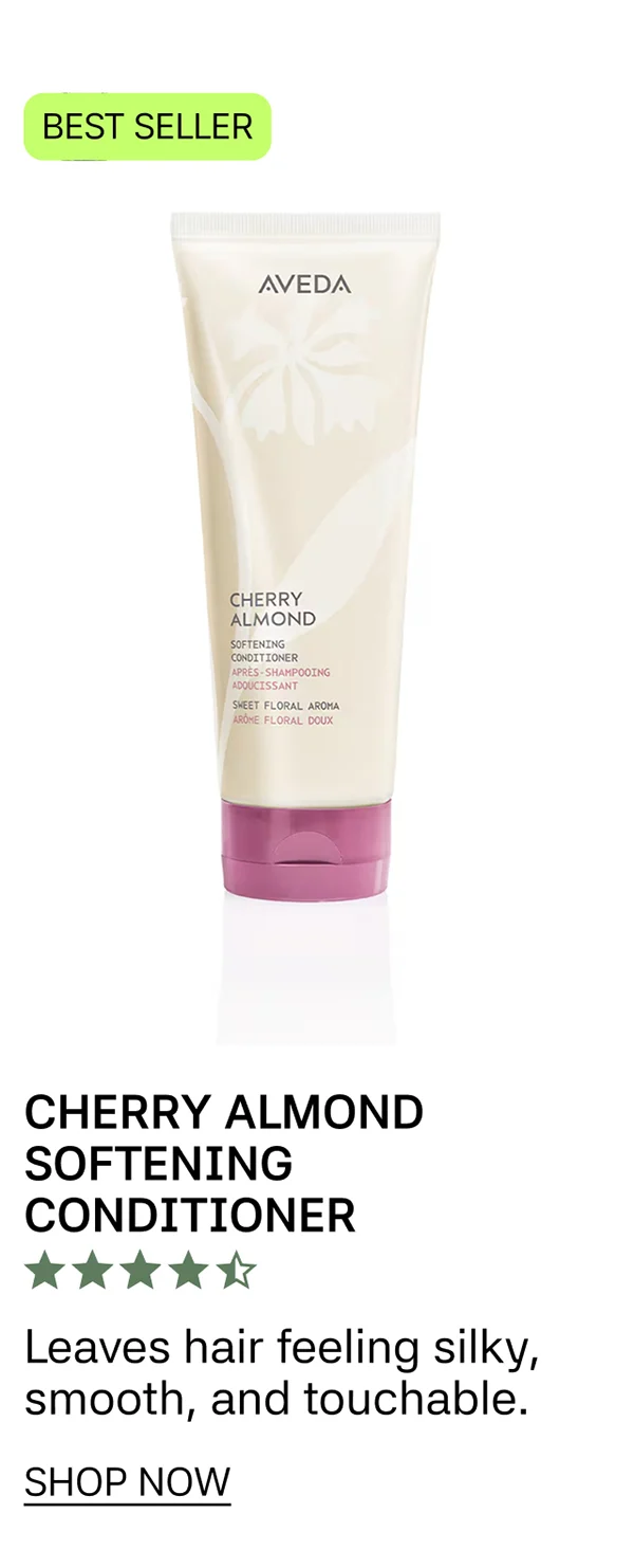 BEST SELLER | CHERRY ALMOND SOFTENING CONDITIONER | Leaves hair feeling silky, smooth, and touchable. | SHOP NOW
