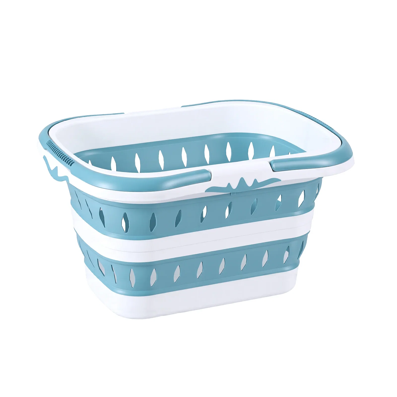 Laundry Basket Hamper Large Foldable Washing Clothes Storage Organiser Blue