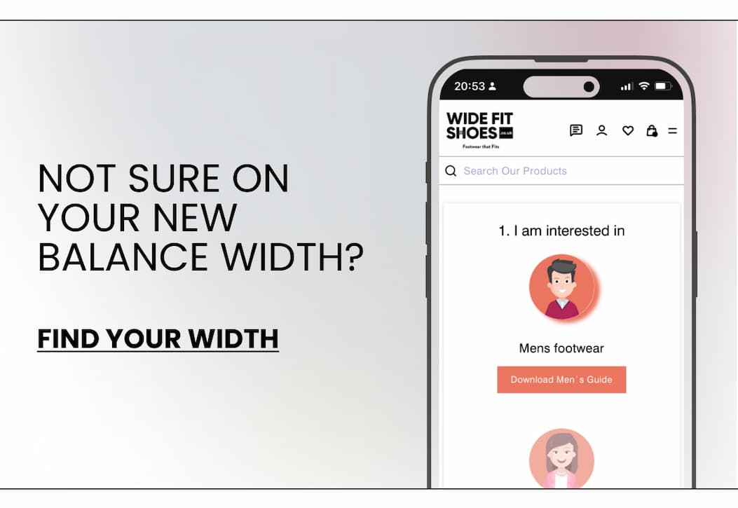 NOT SURE ON YOUR NEW BALANCE WIDTH? FIND YOUR WIDTH