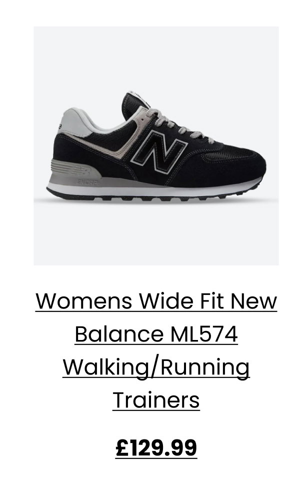 Womens Wide Fit New Balance ML574 Walking/Running Trainers