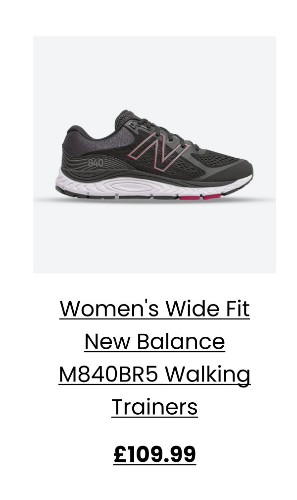 Women's Wide Fit New Balance M840BR5 Walking Trainers