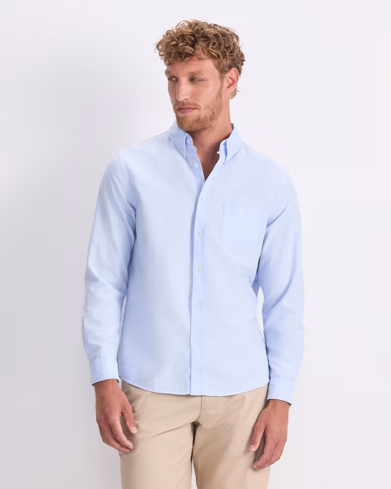 Image of Long Sleeve Oxford Shirt