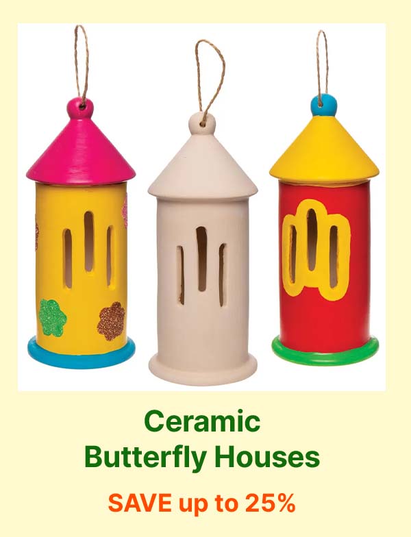 Ceramic Butterfly Houses