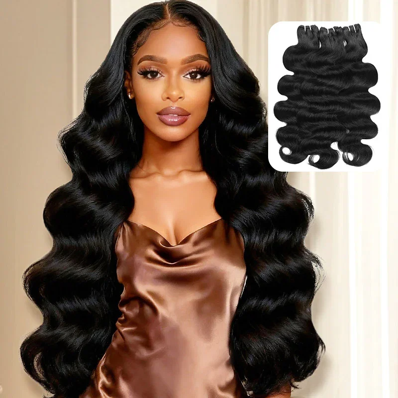 30 Inch Human Hair Bundles 15A Premium Brazilian Body Wave Virgin Human Hair 3 Bundles
