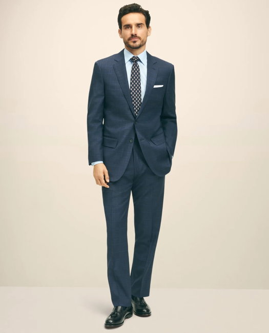 Image of Traditional Fit Wool Checked 1818 Suit