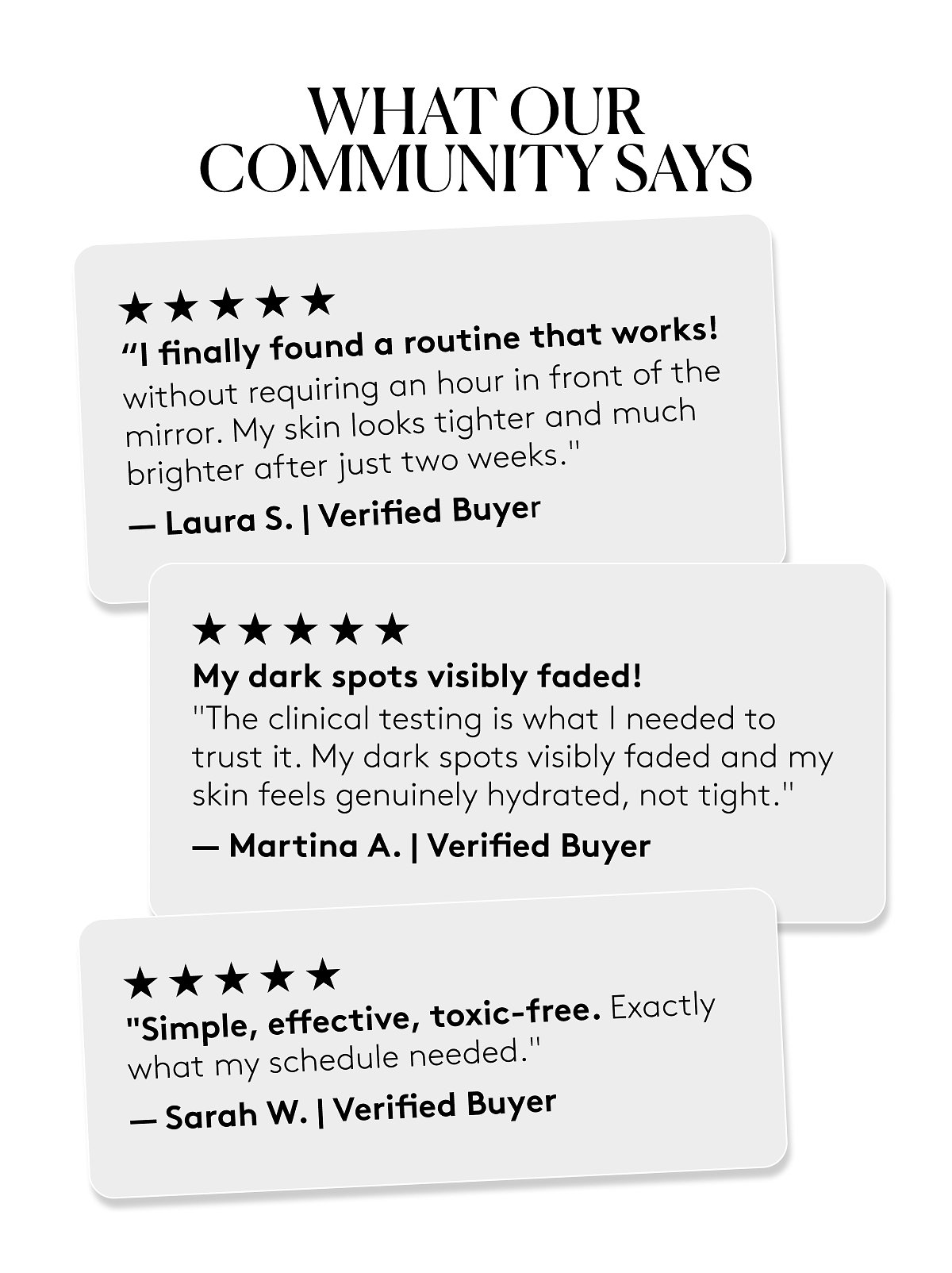 What our community says 