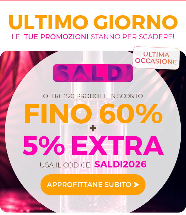 Codice SALDI2026: -5% Extra sui prodotti selezionati