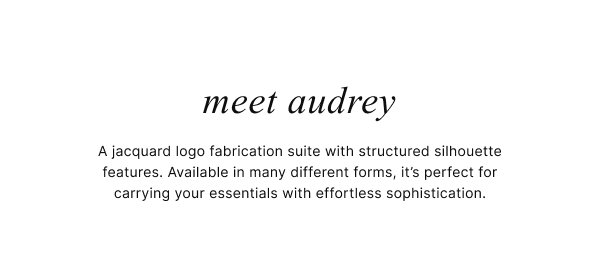 MEET AUDREY
