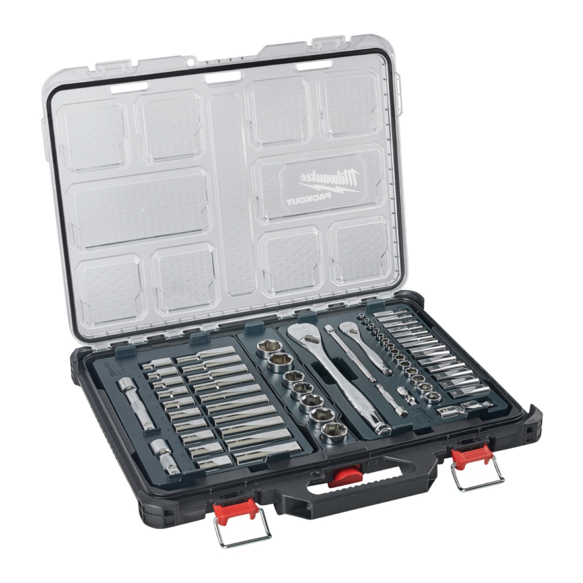 Milwaukee 4932493661 PACKOUT ratel- en doppenset met 1/4