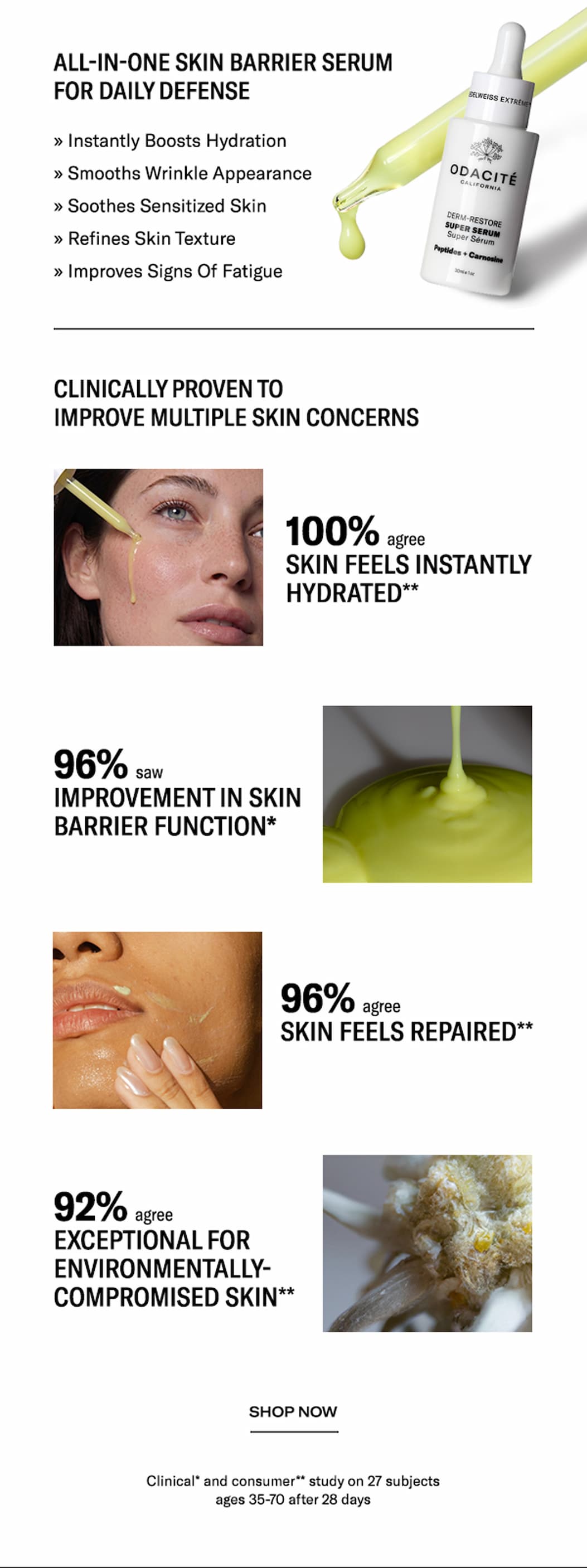 Derm-Restore Super Serum — 96% saw improvement in skin barrier function — Shop Now