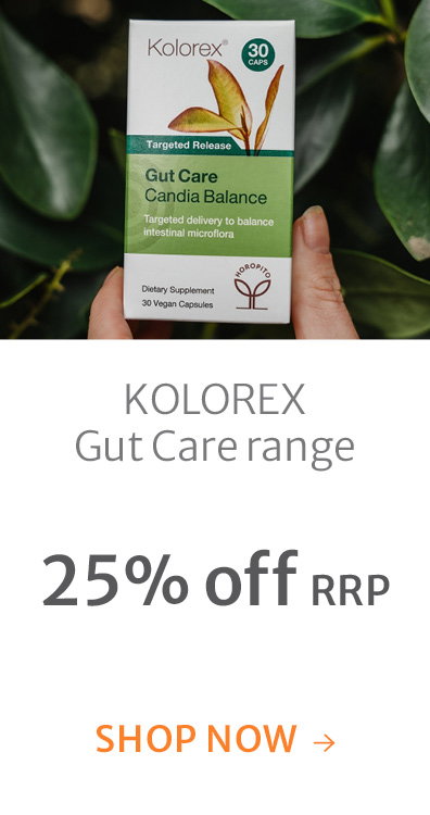 25% off RRP on Kolorex Gut Care range