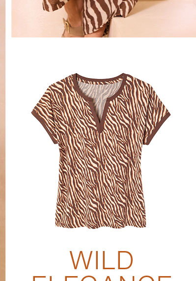 zebra print t-shirt