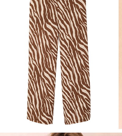 zebra print trousers