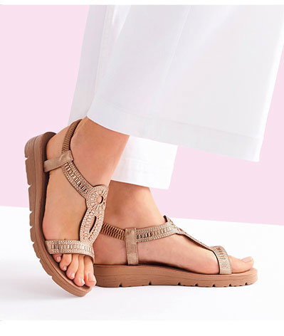 Beaded sandals
