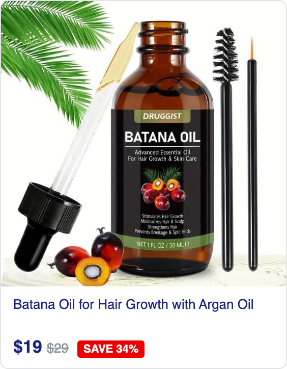 Batana Oil for Hair Growth with Argan Oil