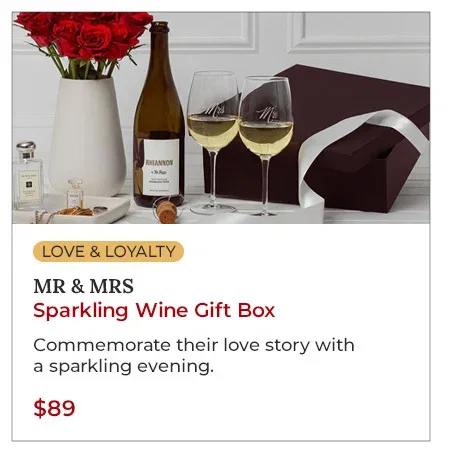 Mr & Mrs Sparkling Wine Gift Box