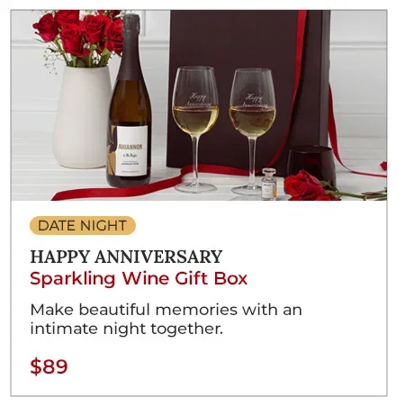 Happy Anniversary Sparkling Wine Gift Box
